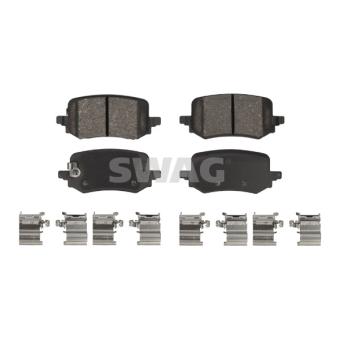 Jeu de 4 plaquettes de frein avant SWAG 33 11 0389