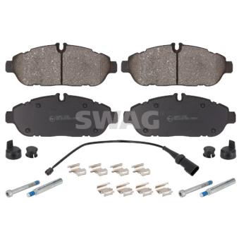 Jeu de 4 plaquettes de frein avant SWAG 33 11 0386