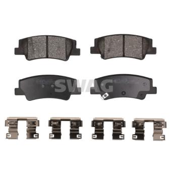 Jeu de 4 plaquettes de frein avant SWAG 33 11 0384