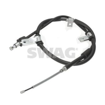 Tirette à câble, frein de stationnement arrière gauche (à l'unité) SWAG 33 11 1280