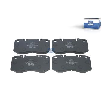 Jeu de 4 plaquettes de frein avant DT