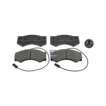 Jeu de 4 plaquettes de frein avant DT 7.92604