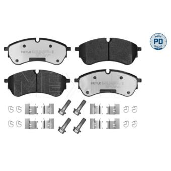 Jeu de 4 plaquettes de frein avant MEYLE