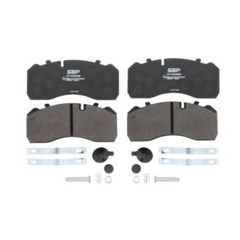Jeu de 4 plaquettes de frein arrière SBP 07-P29095
