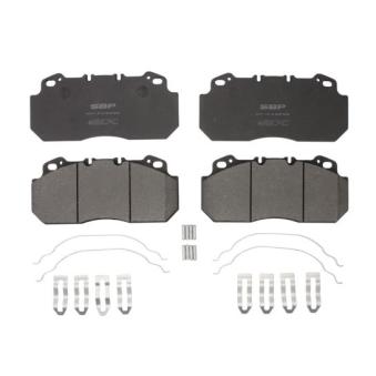 Jeu de 4 plaquettes de frein avant SBP 07-P29090
