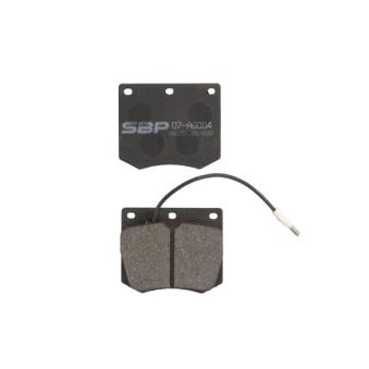 Jeu de 4 plaquettes de frein avant SBP 07-AG004