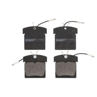 Jeu de 4 plaquettes de frein avant SBP 07-AG003