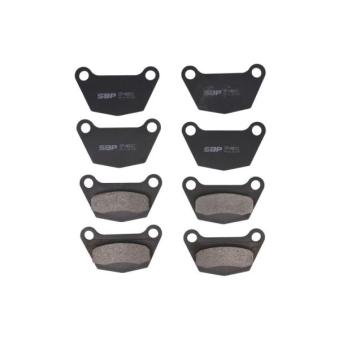 Jeu de 4 plaquettes de frein avant SBP 07-AG021