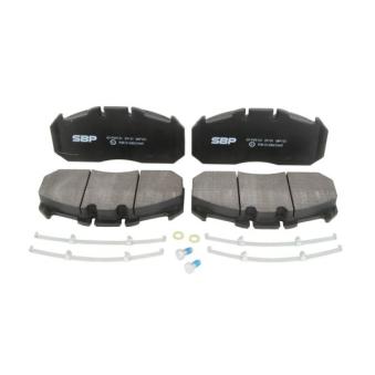 Jeu de 4 plaquettes de frein avant SBP 07-P29131