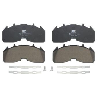 Jeu de 4 plaquettes de frein SBP 07-P29332
