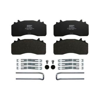 Jeu de 4 plaquettes de frein avant SBP 07-P29345