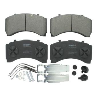 Jeu de 4 plaquettes de frein arrière SBP