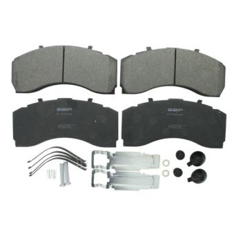 Jeu de 4 plaquettes de frein avant SBP 07-P29246