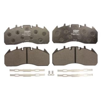 Jeu de 4 plaquettes de frein avant SBP 07-P29174