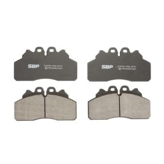 Jeu de 4 plaquettes de frein avant SBP 07-P29256