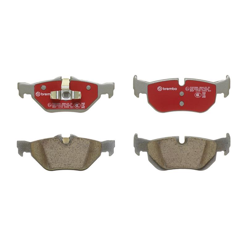 Jeu de 4 plaquettes de frein arrière BREMBO P06038NX - Visuel 2