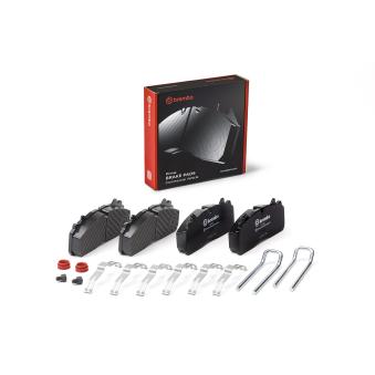 Jeu de 4 plaquettes de frein avant BREMBO P C7 007