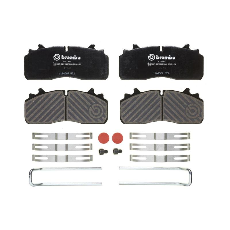 Jeu de 4 plaquettes de frein avant BREMBO P C7 007 - Visuel 2