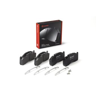 Jeu de 4 plaquettes de frein arrière BREMBO P C7 006