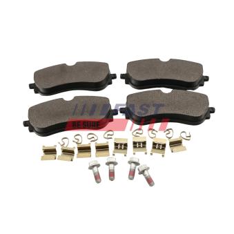 Jeu de 4 plaquettes de frein arrière FAST