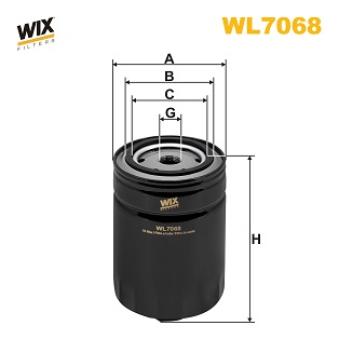 Filtre à huile WIX FILTERS WL7068