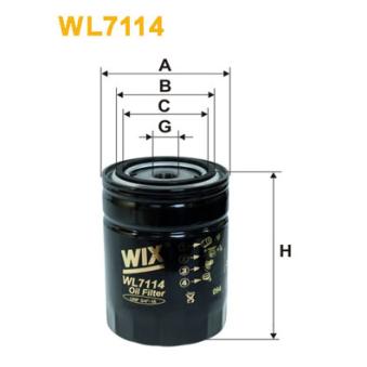 Filtre à huile WIX FILTERS WL7114