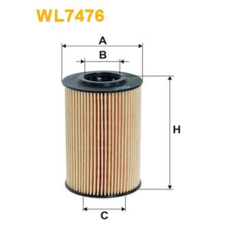 Filtre à huile WIX FILTERS WL7476