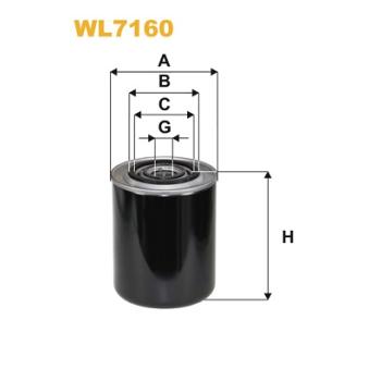 Filtre à huile WIX FILTERS WL7160