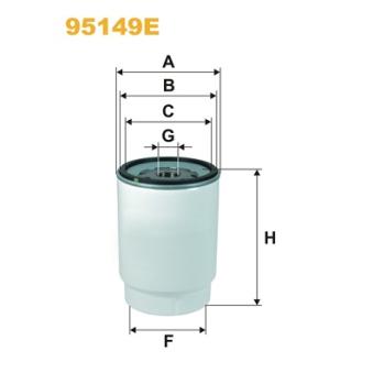 Filtre à carburant WIX FILTERS 95149E