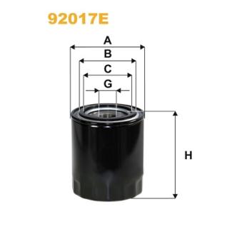 Filtre hydraulique, boîte automatique WIX FILTERS 92017E