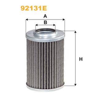 Filtre hydraulique, boîte automatique WIX FILTERS 92131E