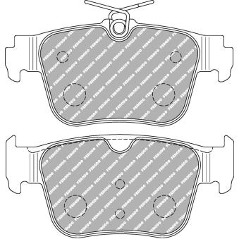 Jeu de 4 plaquettes de frein avant FERODO RACING FCP5357H