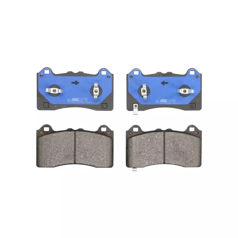 Jeu de 4 plaquettes de frein avant ABE C1Y055ABE