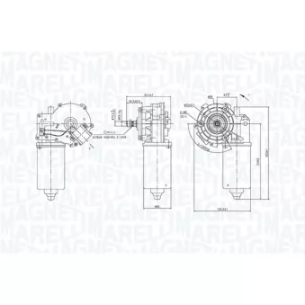 Moteur d'essuie-glace MAGNETI MARELLI