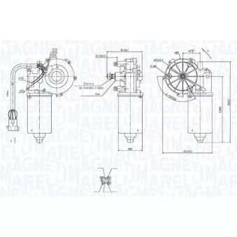 Moteur d'essuie-glace MAGNETI MARELLI