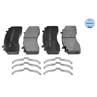 Jeu de 4 plaquettes de frein avant MEYLE