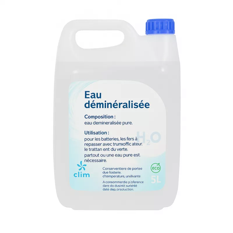 Eau déminéralisée - 5L CLIMTEX CH0-WD5 