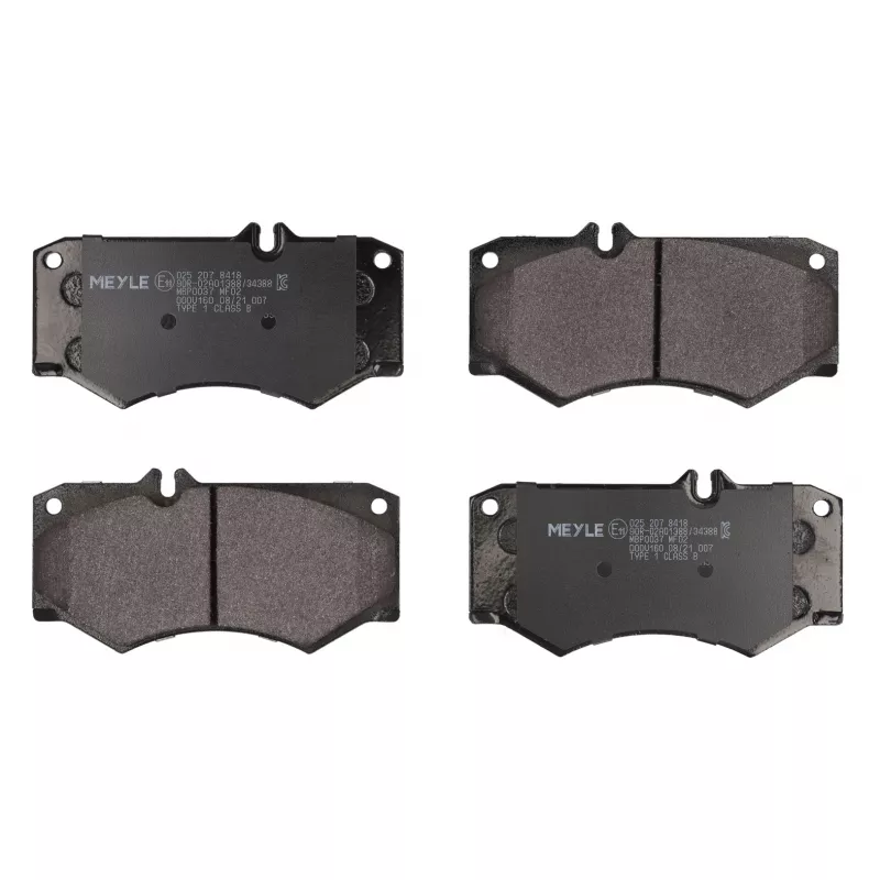 Jeu de 4 plaquettes de frein avant MEYLE 025 207 8418