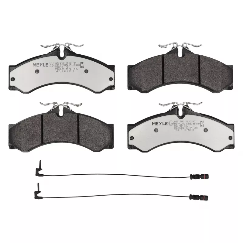 Jeu de 4 plaquettes de frein avant MEYLE 025 290 7620/PD