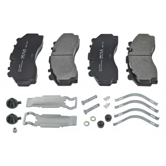 Jeu de 4 plaquettes de frein avant MEYLE