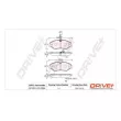 Jeu de 4 plaquettes de frein avant Dr!ve+ DP1010.10.0284 - Visuel 3