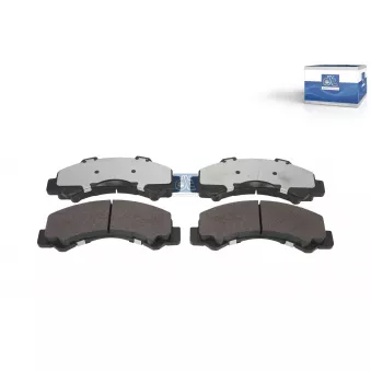 Jeu de 4 plaquettes de frein DT