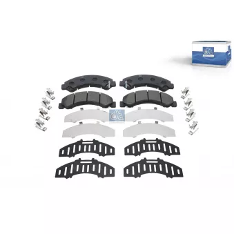 Jeu de 4 plaquettes de frein DT 15.00037