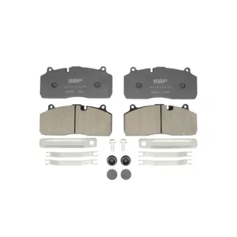 Jeu de 4 plaquettes de frein SBP
