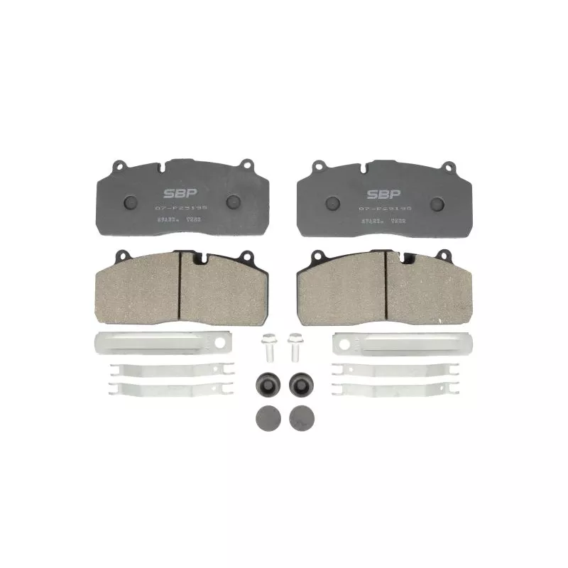 Jeu de 4 plaquettes de frein SBP 07-P29195