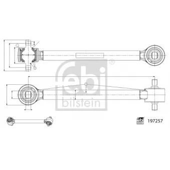 Triangle ou bras de suspension (train arrière) FEBI BILSTEIN