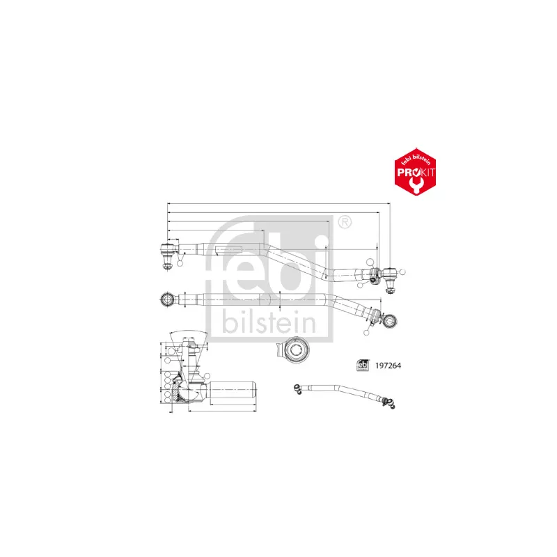 Barre de direction FEBI BILSTEIN 197264