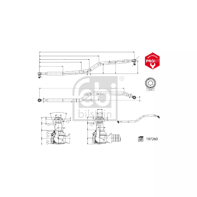 Barre de direction FEBI BILSTEIN 197260