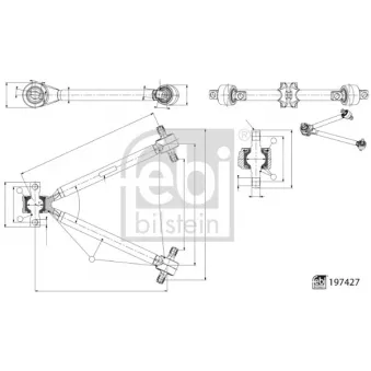 Triangle ou bras de suspension (train arrière) FEBI BILSTEIN