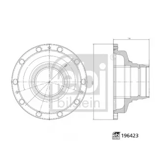Moyeu de roue avant FEBI BILSTEIN